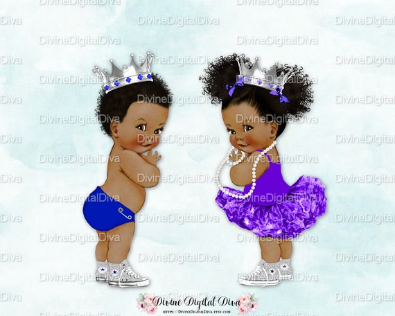 Prince Princess Baby Boy & Ballerina Girl Purple Royal Blue