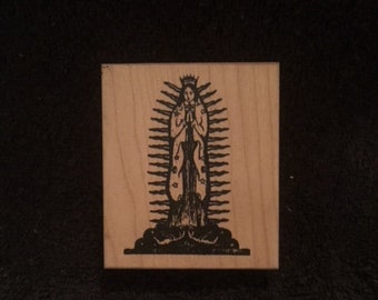 Our Lady of Guadalupe Catholic Rubber Stamp