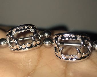 Vampire Nipple Ring Pair