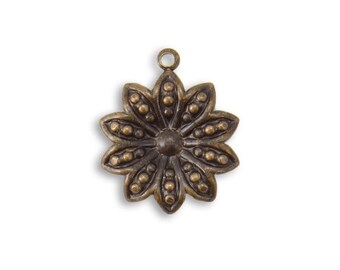 Vintaj 19.5x16mm Decennial Flower