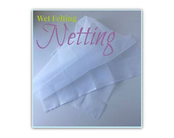 Wet Felting Netting, Synthetic Netting, Wet Felting Tools, Wet Felting Net, Wet Felt Screen approx. 20" x 31" (50 x 80 cm) Wet Felting Tulle