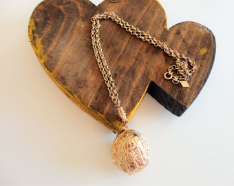 Vintage Sarah Coventry Walnut Locket