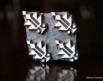 Textile Stamp, Pottery Stamp, Indian Wood Stamp, Tjaps, Blockprint Stamp- Geometric Design Seamless Patern