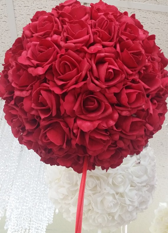 Wedding Kissing Ball White Kissing Ball Rose Hanging Kissing