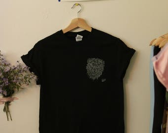 Black Block print Bear tee