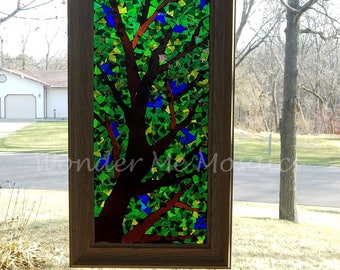 Stained Glass Mosaic - Canopy of Leaves