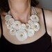 Wedding Necklace/Collar, DIY Crochet necklace, Crochet Pattern,Crochet Flower Necklace Pattern, Crochet Necklace Tutorial, Crochet Jewelry