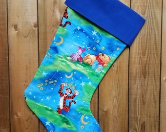 Winnie the Pooh Quilted Christmas Stocking