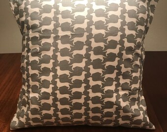 Dachshunds Dream "Dog Gone It" 12 x 12 Envelope Pillow Cover Pillow Case