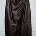 Vintage Ladies Brown Leather Maxi Skirt Size 7/8 Only 5 USD