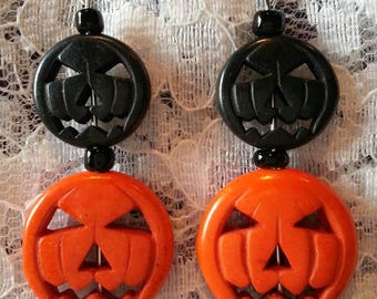 Pumkin / Jack-o'-lantern Halloween Earrings