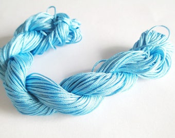 25 m wire light blue nylon 1 mm