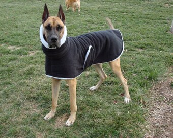 XXL Fleece and Sherpa Custom Dog Coat