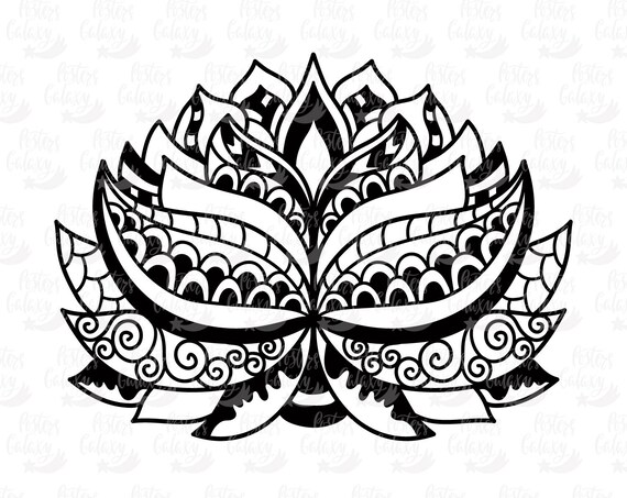 Download Lotus SVG, SVG Zentangle, Namaste SVG, Lotus Shirt, Yoga ...