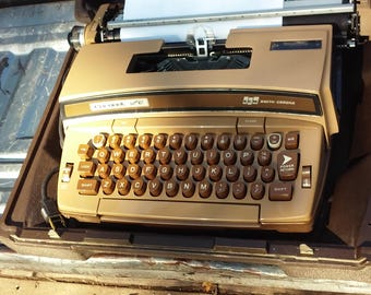Smith Corona typewriter Super 12 for 1970's and 80's decor or parts