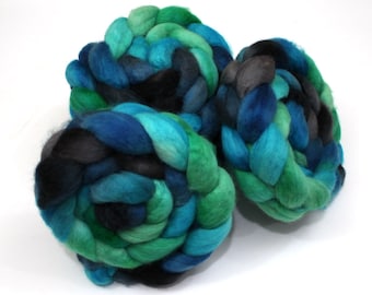 BFL Wool Roving - Hand Dyed Roving (Combed Top) - Felting or Spinning Fiber