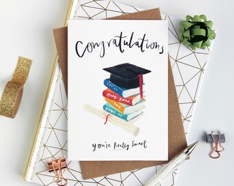 Phd graduation card | Etsy