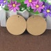 24 kraft paper labels 5 cm