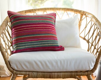 19 x 19 Multicolor Frazada Pillow Cover, Peru Pillow Cover