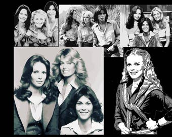 Embroidery Charlie's Angels TV stars