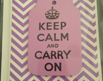 Keep Calm and Carry On Greeting Card
