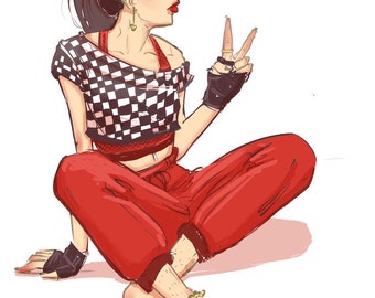 Red Pants Miniprint