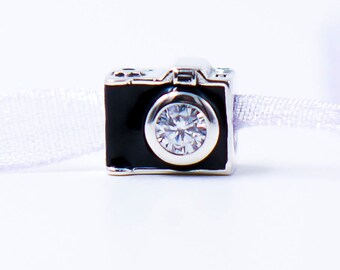 Camera Charm S925 Sterling Silver Charms Camera Bead Retro Camera Charm Photographer Charm Photography Charm Fits European Charm Bracelets