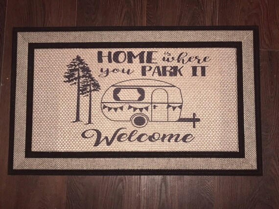 Home is Where You Park it Welcome Mat