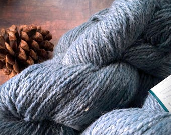Peace Fleece Volgassippi Blue - worsted weight wool yarn, knitting yarn, blue wool yarn, crocheting yarn, weaving yarn, Foreve Winding Wool