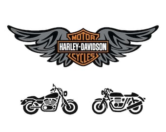 Harley Davidson svg,motorcycle svg,svg,eps,png,dxf file for cricut,silhouette…