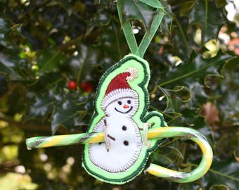 Snowman Candy Cane Holder