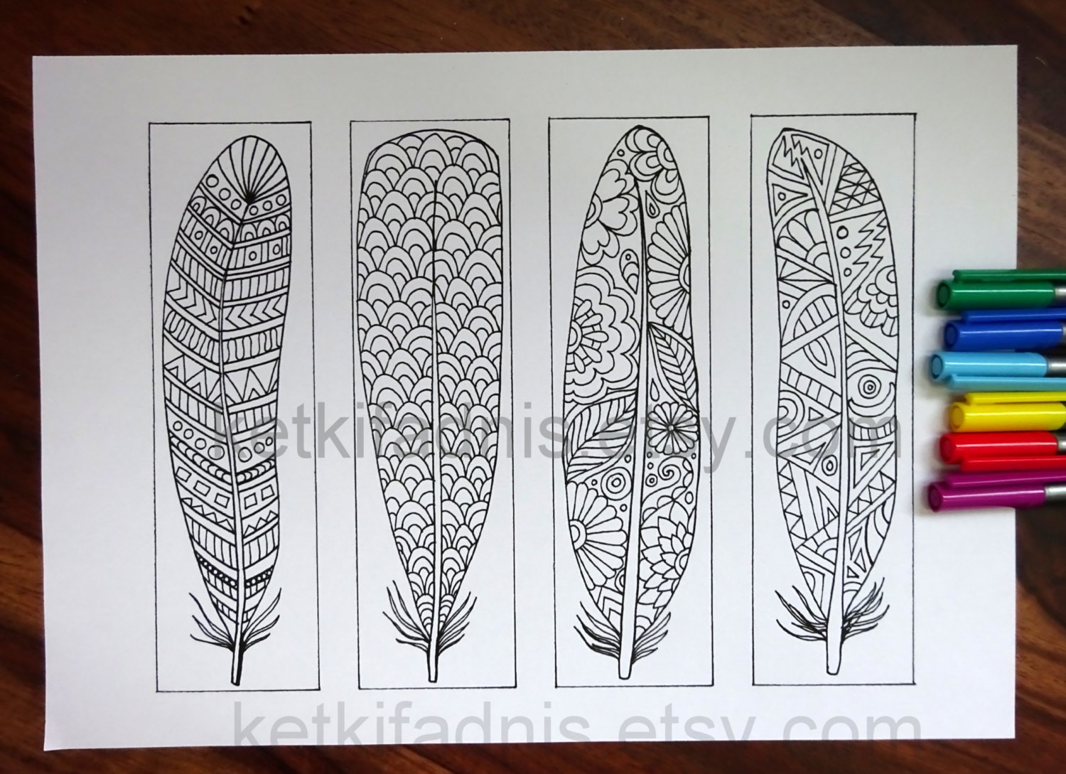 Coloring Bookmarks 12 To Print And Color Digital