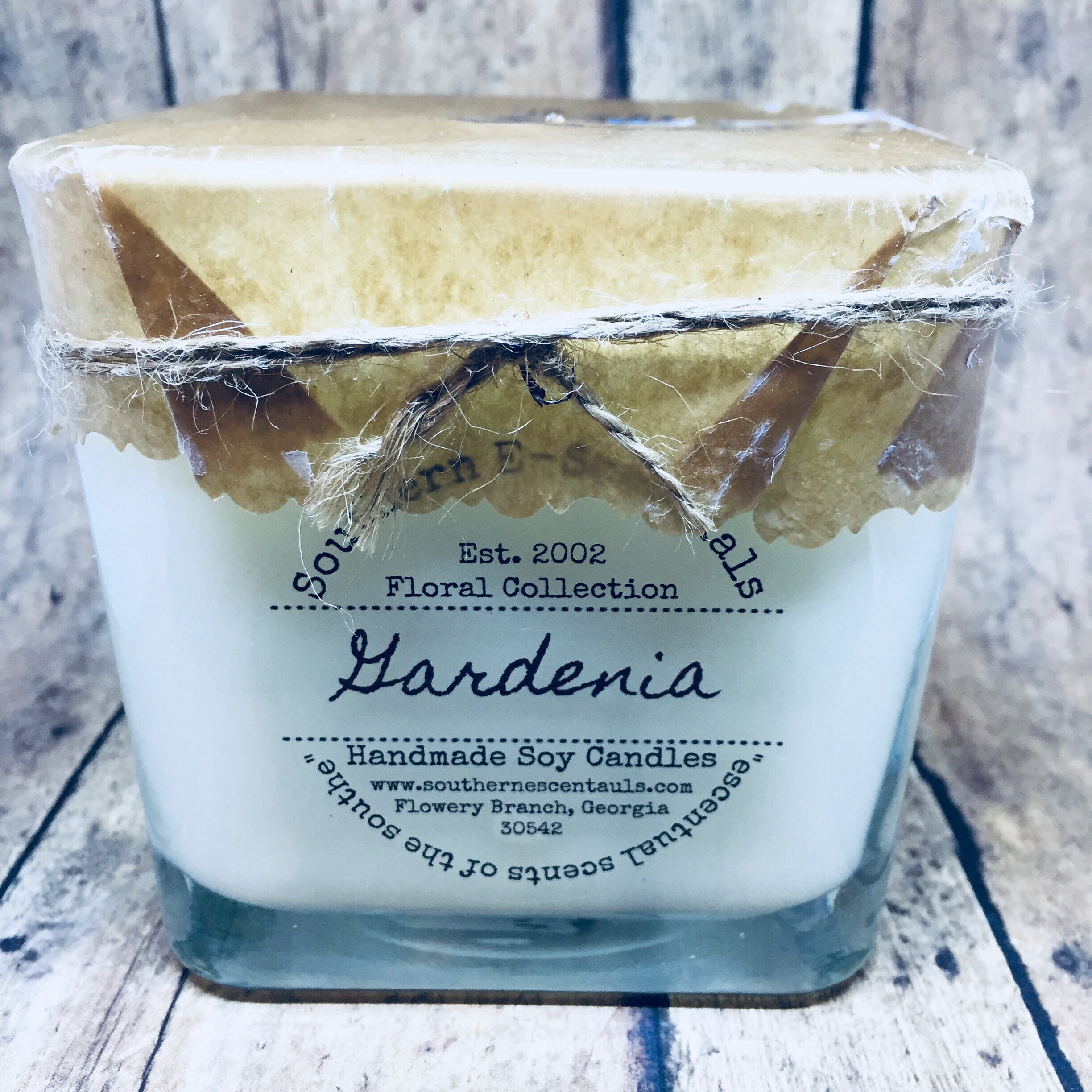Gardenia Candle Gardenia Scented Candle Wood Wick Candle