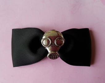 ♥ gas mask and black hair bow ♥