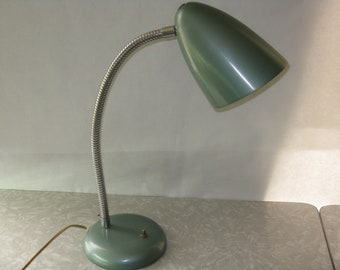 Vintage goose neck desk lamp metal