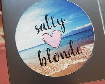 Salty Blonde blue shoreline