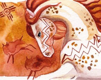 Indian Paint ACEO giclee print