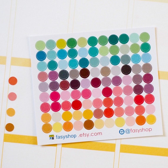 99 Mini Dots Simple Sticker Planner