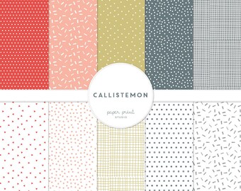 callistemon - digital paper