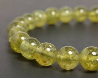 8mm Green Garnet Stretch Bracelet