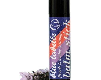 French Lavender & Orange Balm Stick. Vegan Lip Balm made solely from Organically Grown Botanical Ingredients.