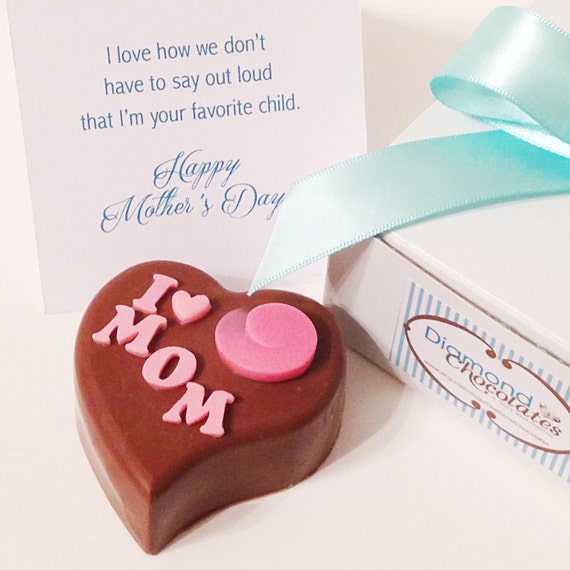 Mother's Day Chocolate Heart with Funny Message Card