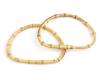 Pair Bamboo Handle 13.5x20 cm