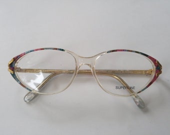 Vintage Cats Eye Glasses Cat Eye Glasses Vintage Eyeglasses Superline Made in France 80s New Old Stock Eyeglasses Vintage Frames Retro