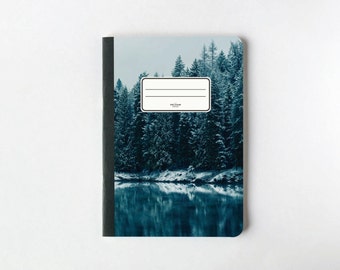 Frozen Forest Notebook - Journal - Sketchbook - Blank pages - Lined pages