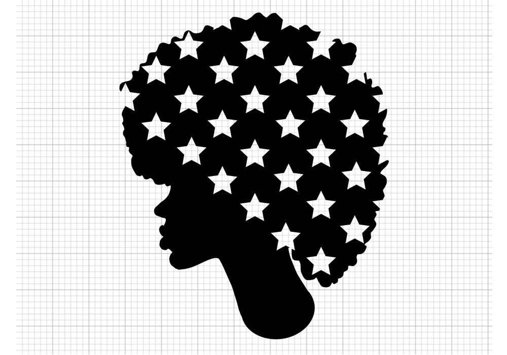 Free Free 253 Afro Woman Silhouette Black Woman Svg Free SVG PNG EPS DXF File