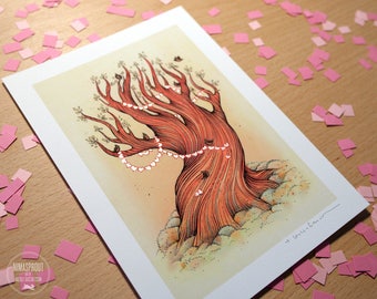 Tree - HAND EMBELLISHED Fine Art Print