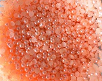 Flat Back Pearls - 4mm - 08 - Peach