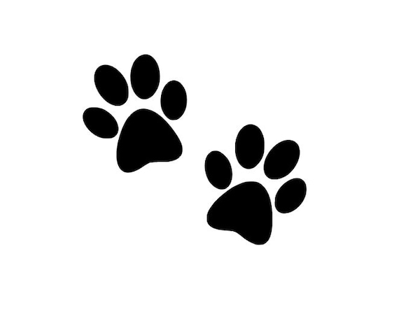 Paw Print Decal Dog Paw Prints Dog Cat Decal Pet Car Decal