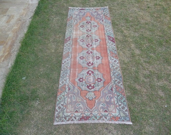 Rug Runner, Hallway Runner, Turkish Rug Runner, Oushak Rug Runner, Turkish Oushak Runner, Handwoven Runner Rug